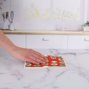 Candy Cane Joy blu Eco Sponge Cloths (Set of 2) 4