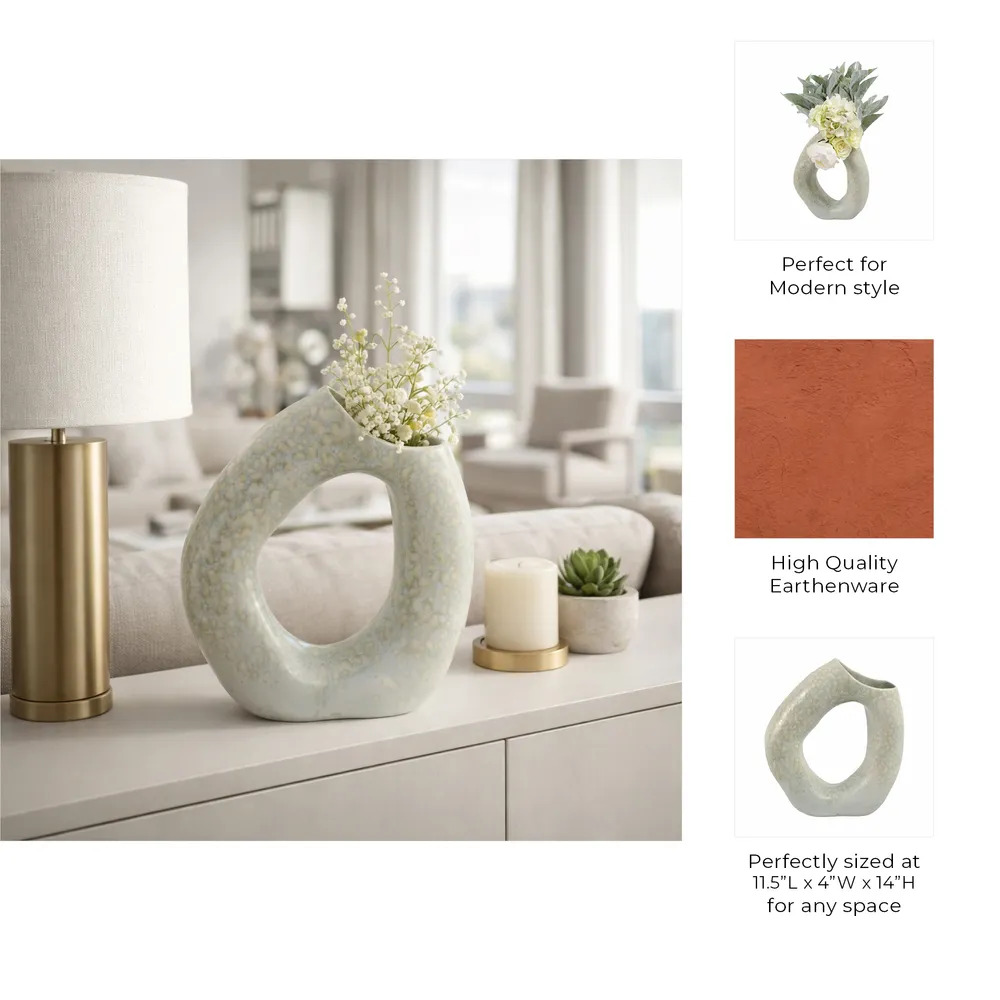 BYRONMORE CREAM VASE 14 (IN)