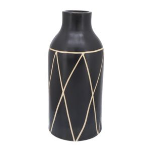 FENTONMOOR BLACK VASE 16 (IN) 1