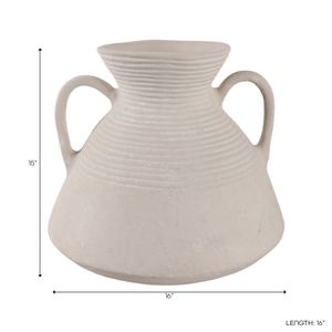 CLINTONWIND WHITE VASE 15 (IN) 9