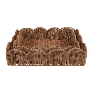 YATESGROVE SET OF 2 BROWN TRAY 4 (IN) 3