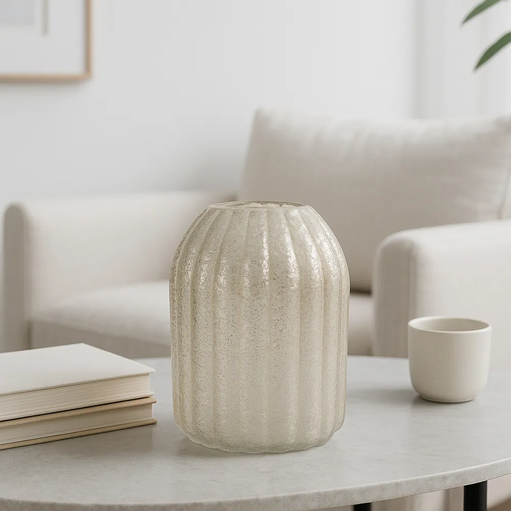 SYLVANMILL GOLD GLASS VASE 8 (IN)