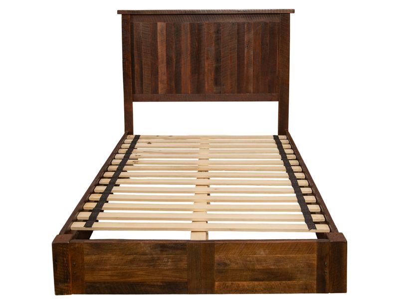 Barnwood Traditional Platform Bed - Queen 3