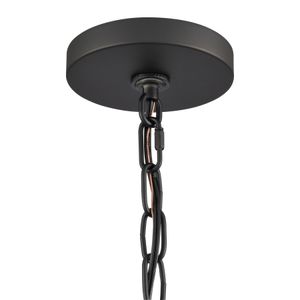 Ellisville 17.25'' Wide 4-Light Chandelier - Matte Black 6