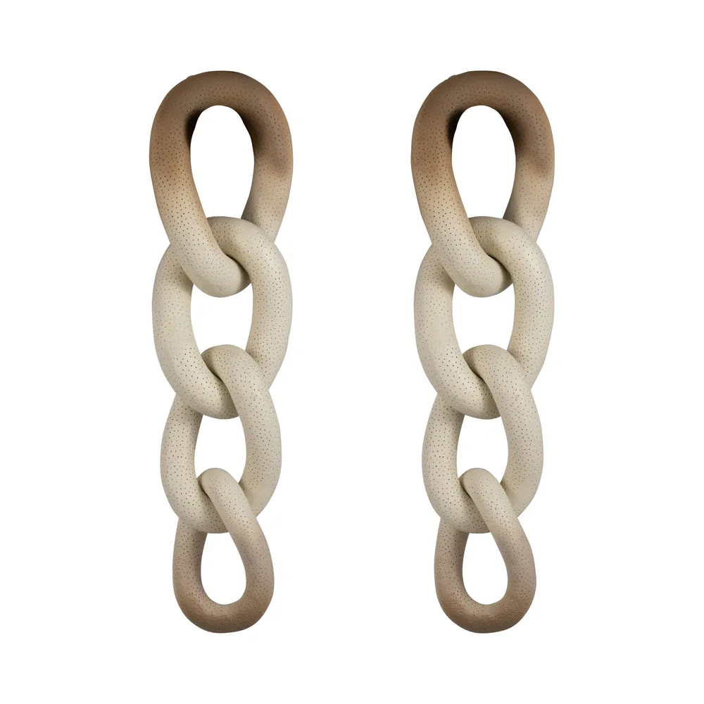 REGANOAK SET OF 2 BROWN DECOR 28 (IN)