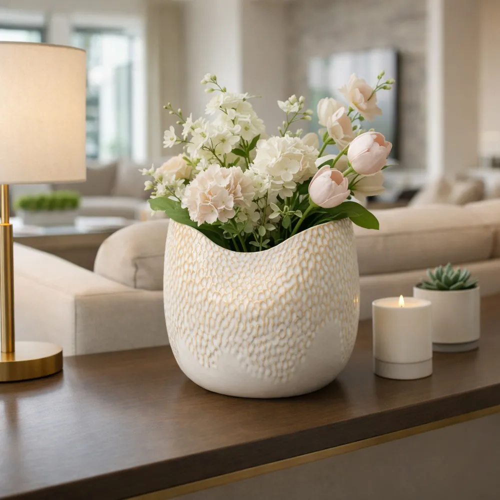 CHESTERMILL CREAM VASE 7 (IN)