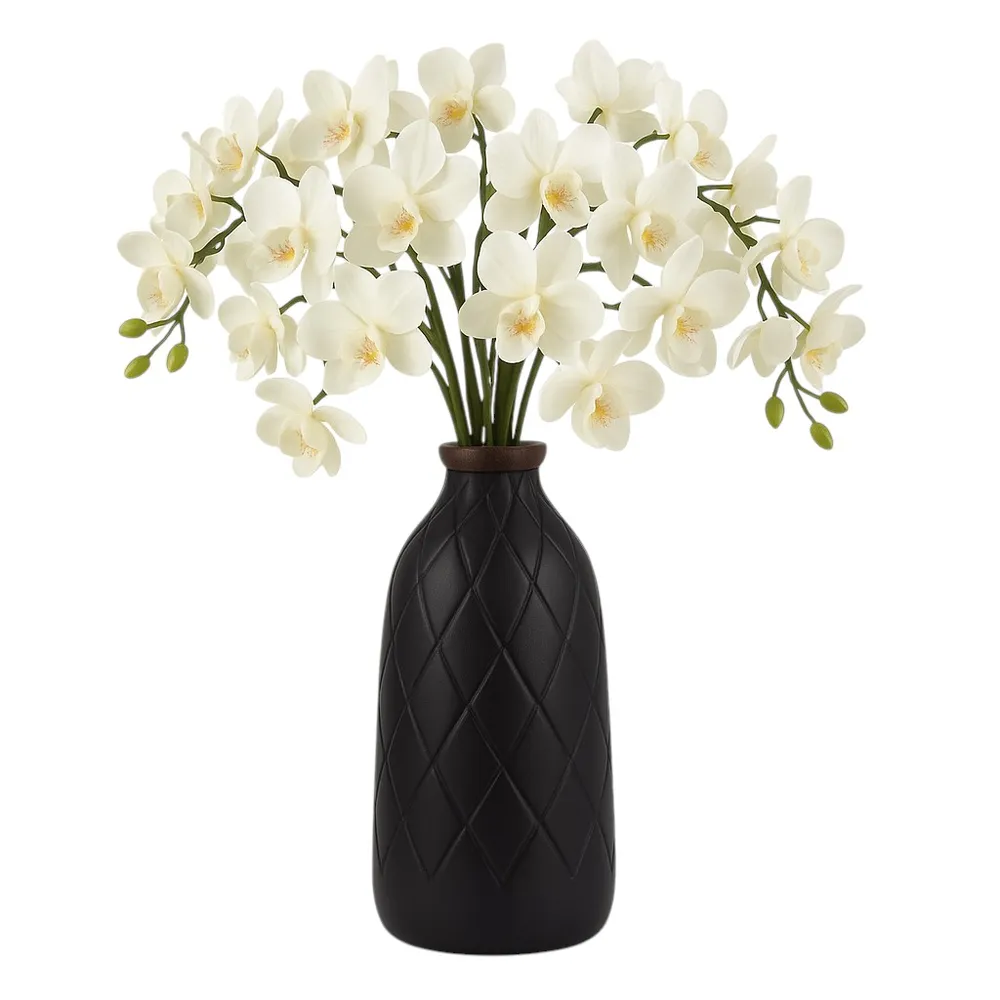 EMMONSFORD BLACK VASE 16 (IN)