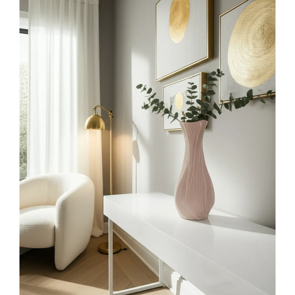 BARDENDALE PINK VASE 12 (IN)