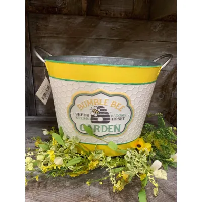 Bumble Bee Bucket 11x9x9in