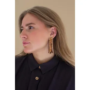 Mango Wood Beaded Earrings 3