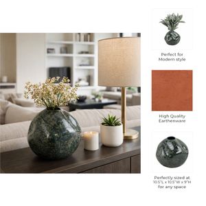 BRAMHAM BLACK VASE 9 (IN) 10