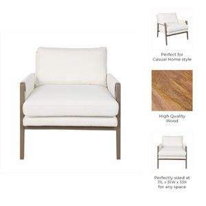 COLVINOAK IVORY CHAIR 33 (IN) 9