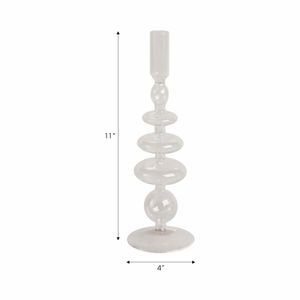 ELLENLAND CLEAR CANDLE HOLDER 11 (IN) 8