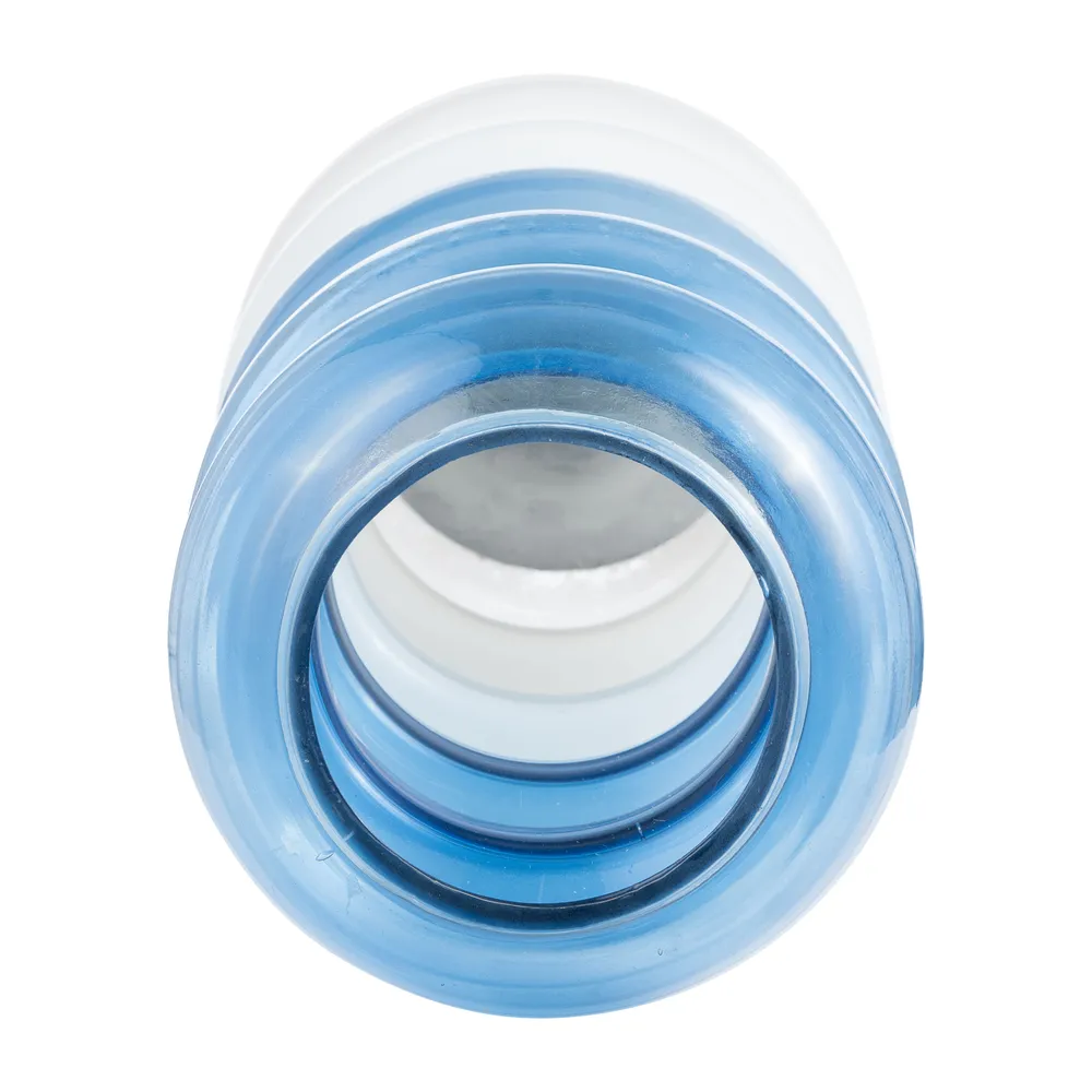 HARLOWFIELD BLUE GLASS VASE 17 (IN)