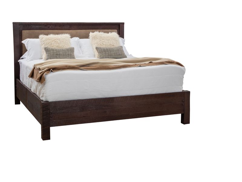 re.curated Upholstered Panel Bed - King - Customer Fabric 2