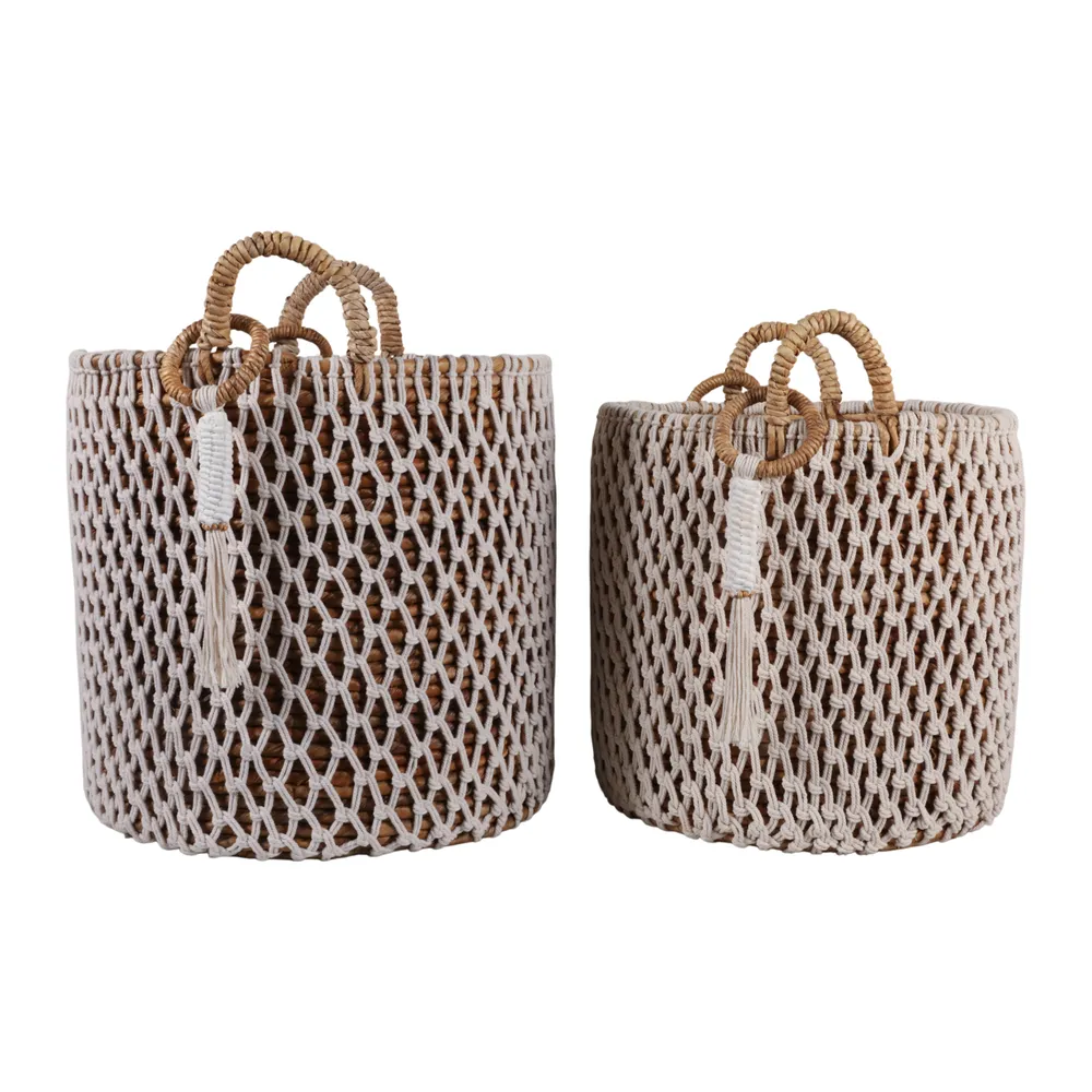 DUNCANLAND SET OF 2 BROWN STORAGE 24 (IN)