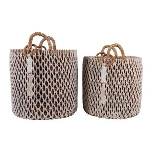 DUNCANLAND SET OF 2 BROWN STORAGE 24 (IN) 6