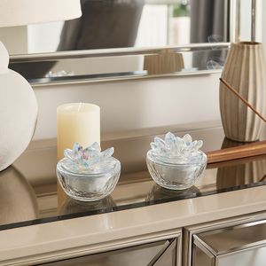 BAIRDCROSS SET OF 2 CLEAR BOXES 4 (IN) 2