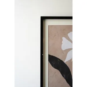 Set of 2 Framed Flower Prints Under Glass 2