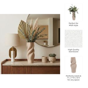 ROSSPORT TAN VASE 16 (IN) 11