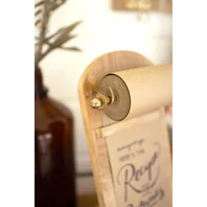 Wooden Table Top Note Roll 4