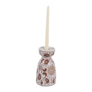 ROMANWICK BROWN CANDLE HOLDER 8 (IN) 3