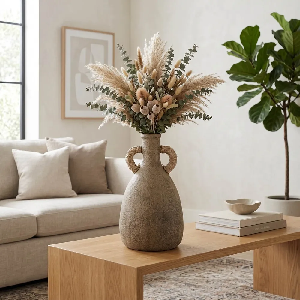 OPALVALE TAN VASE 18 (IN)