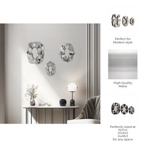 ASPENDALE SET OF 3 SILVER MIRRORS 3 (IN) 8