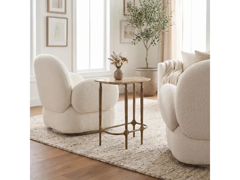 Pilka Swivel Chair White 11