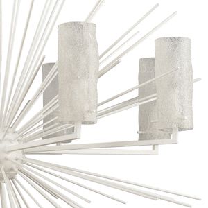 Sea Urchin 34'' Wide 8-Light Chandelier - White Coral 4