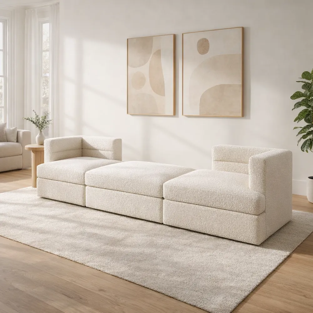 RUSHRUN IVORY SOFA 32 (IN)