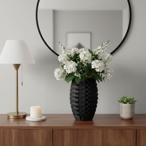 OLIVERSTONE BLACK VASE 13 (IN) 11