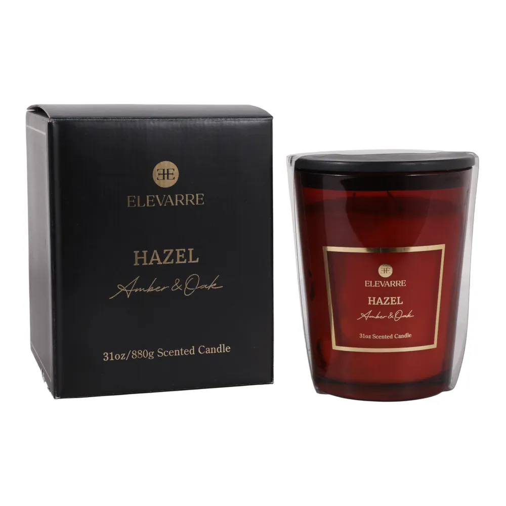 ROWANSTONE HAZEL AMBER & OAK CANDLE 7 (IN)