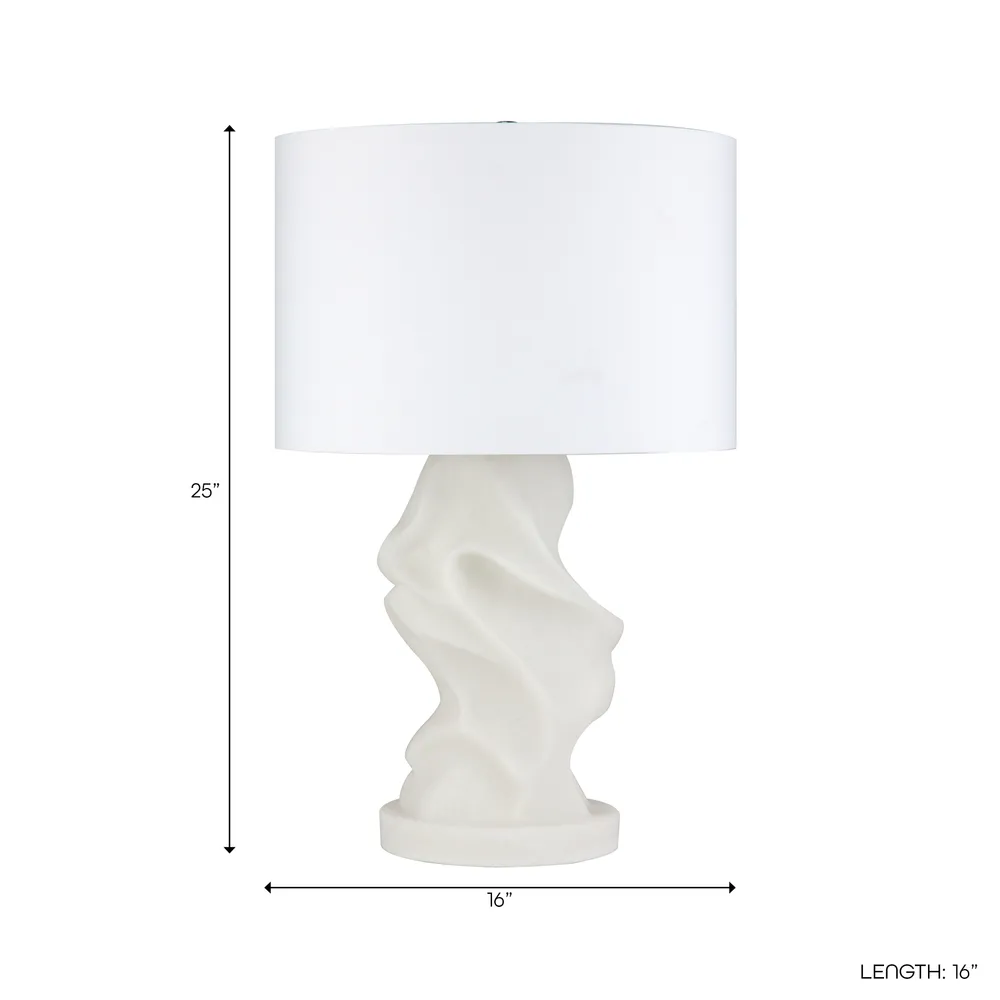 ERINBURN IVORY LAMP 25 (IN)