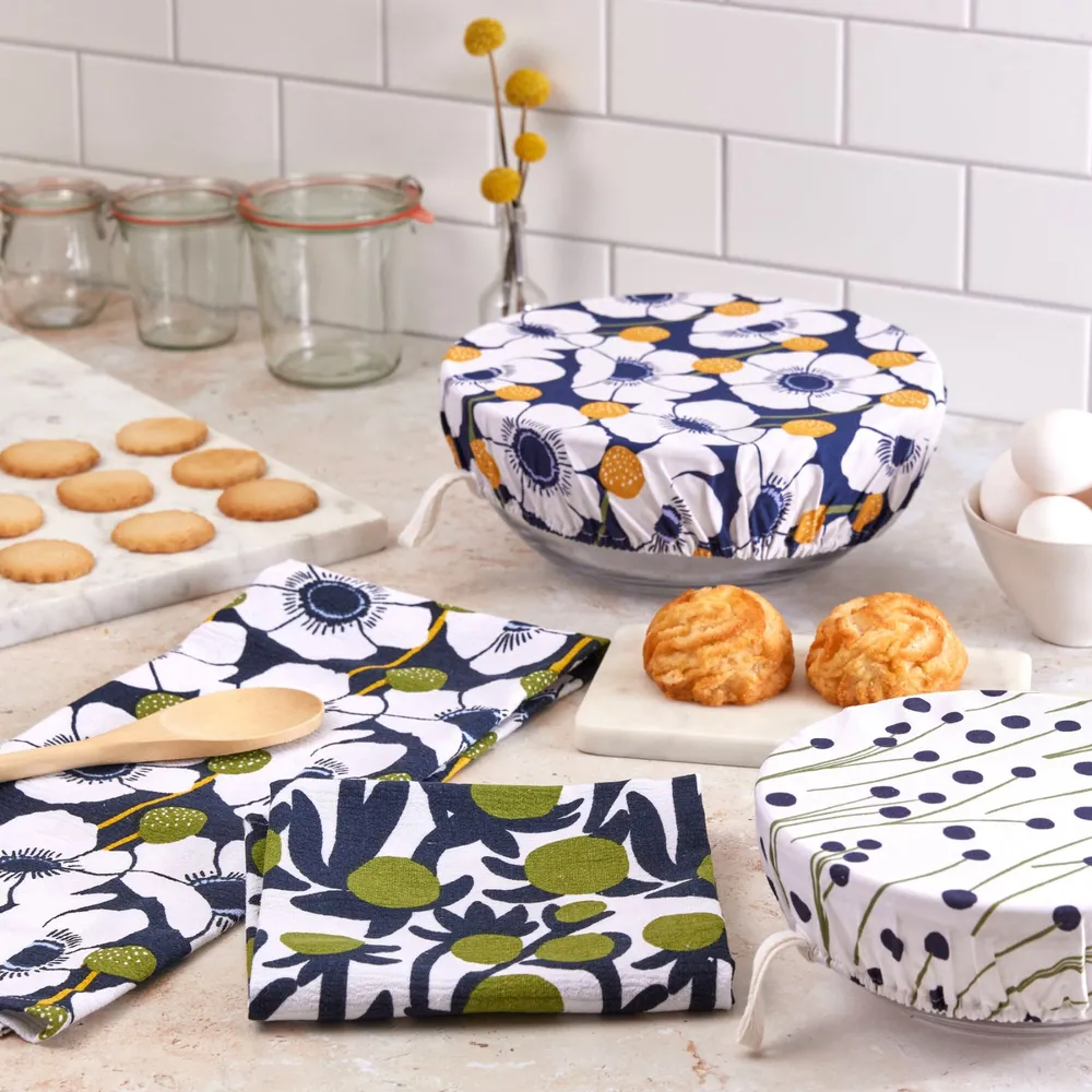 Windflower Cotton Kitchen Towels (Set of 3)