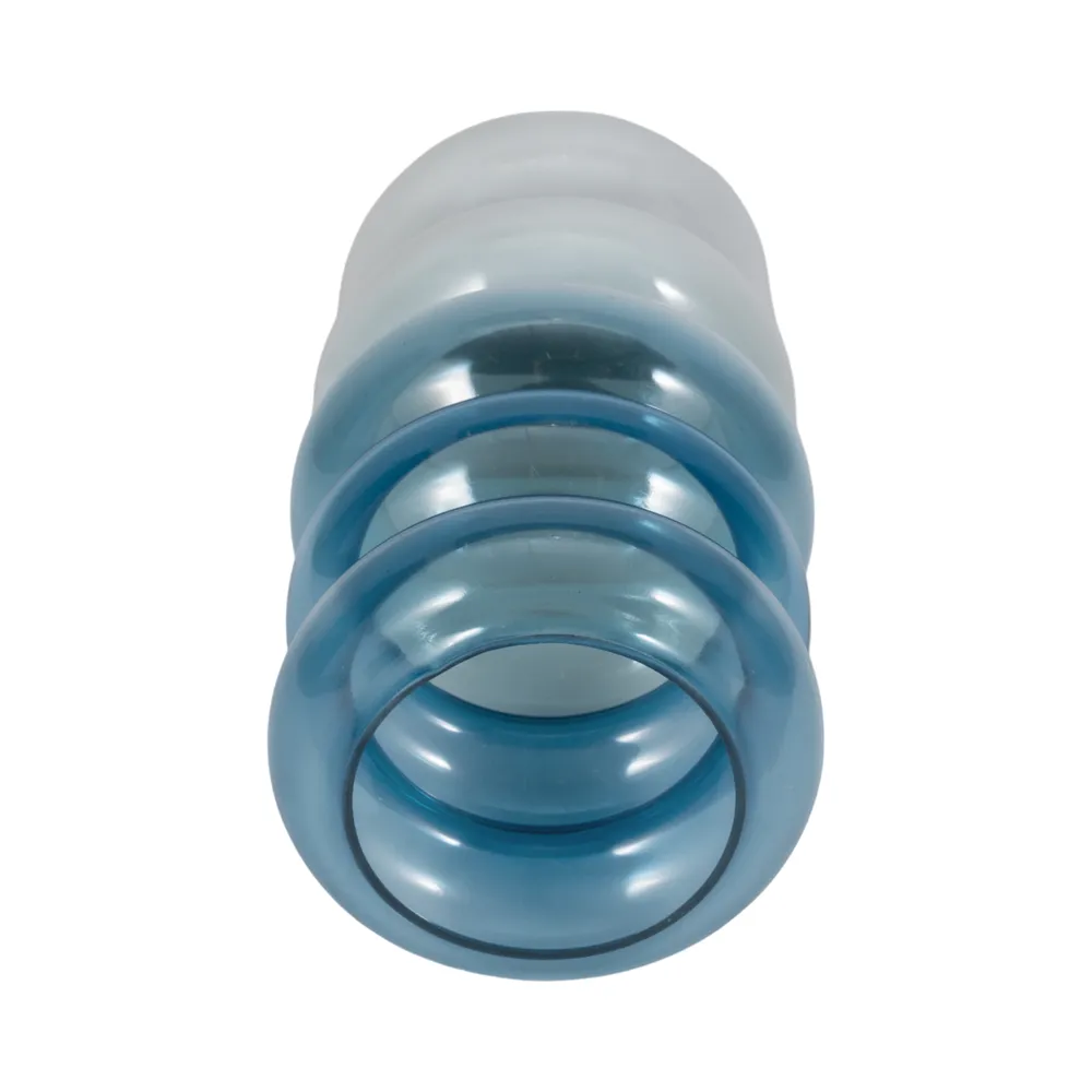 HARLOWFIELD BLUE GLASS VASE 12 (IN)