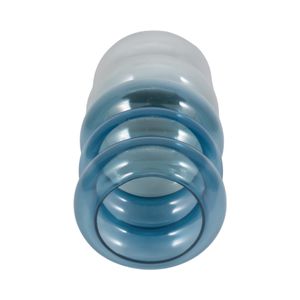 HARLOWFIELD BLUE GLASS VASE 12 (IN) 6