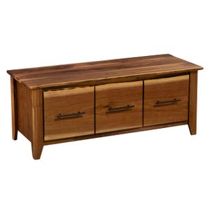 Heartland Walnut Three Drawer Entry Bench 2