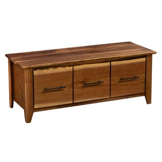 Heartland Walnut Three Drawer Entry Bench