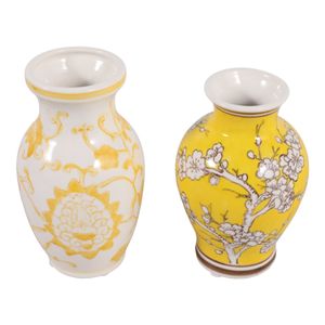 KEATONHOLM SET OF 2 YELLOW CHINOISERIE 7 (IN) 6