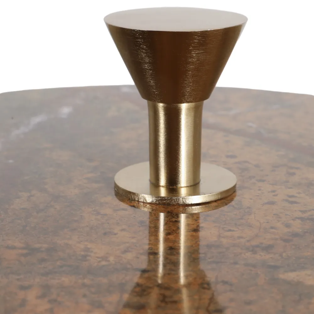 LOCHSHAW SET OF 2 GOLD TABLE 22 (IN)