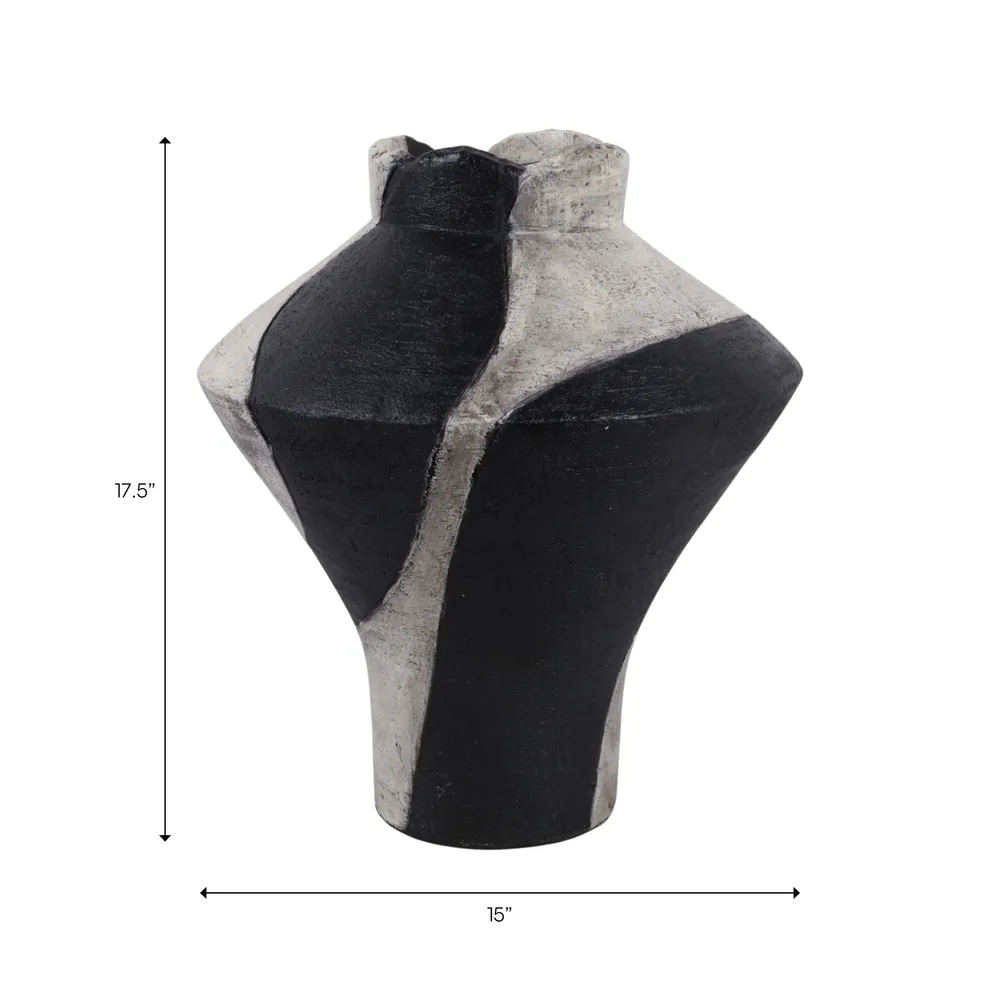 GRIFFINWELL WHITE VASE 18 (IN)