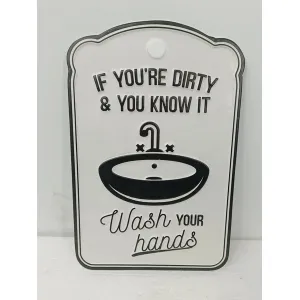 Wash Your Hands Metal Sign 10x14in 1
