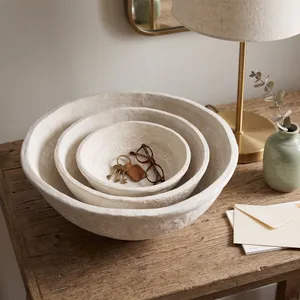 BECKLEY SET OF 3 WHITE BOWLS 10 (IN) 12