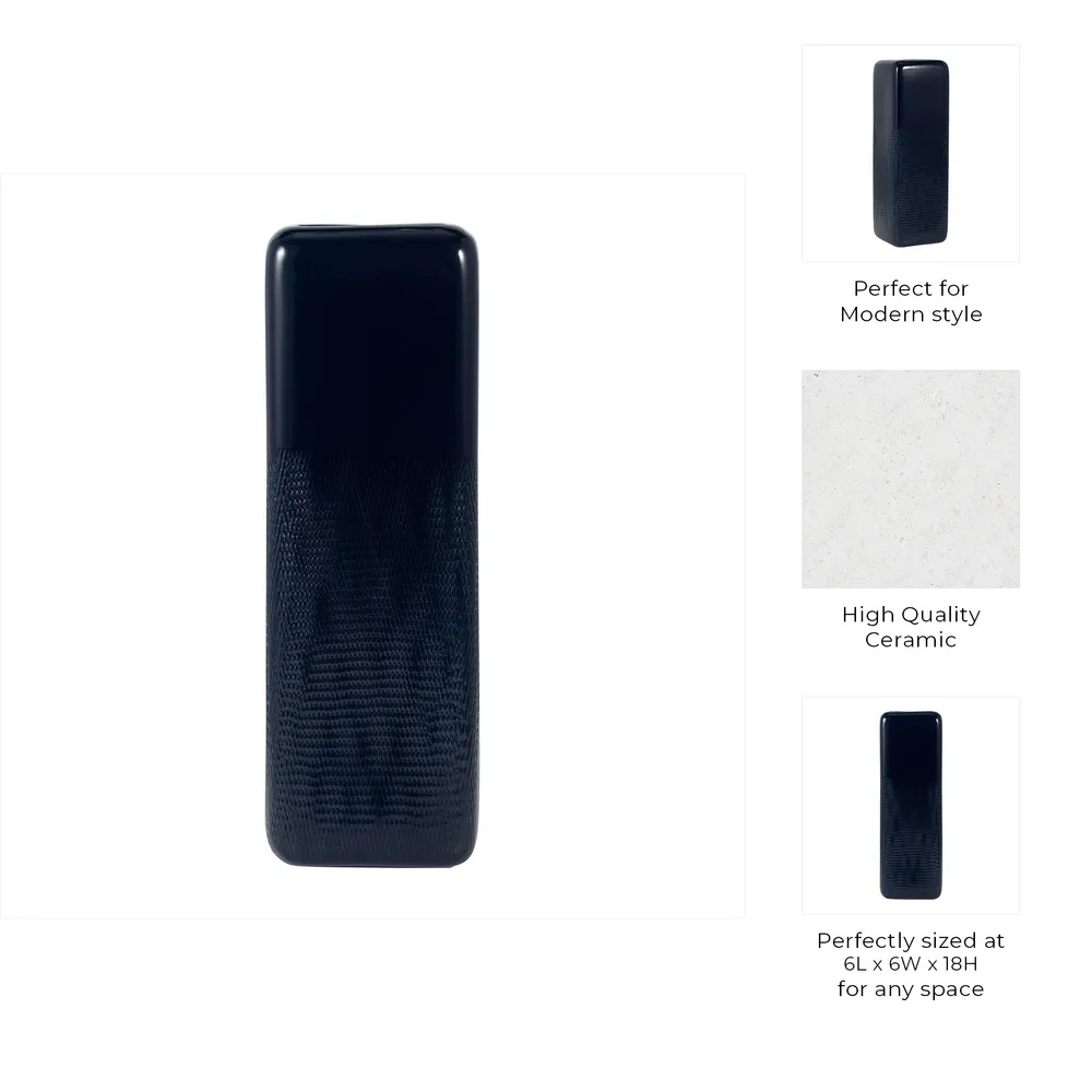BECKHAVEN BLUE VASE 18 (IN)