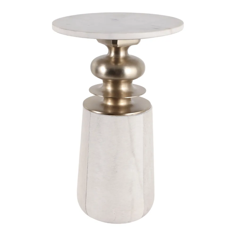 MAEHAVEN WHITE TABLE 23 (IN)