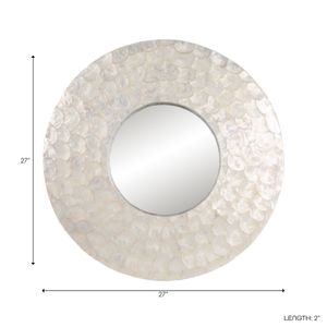 HALDENWAY IVORY MIRROR 27 (IN) 9