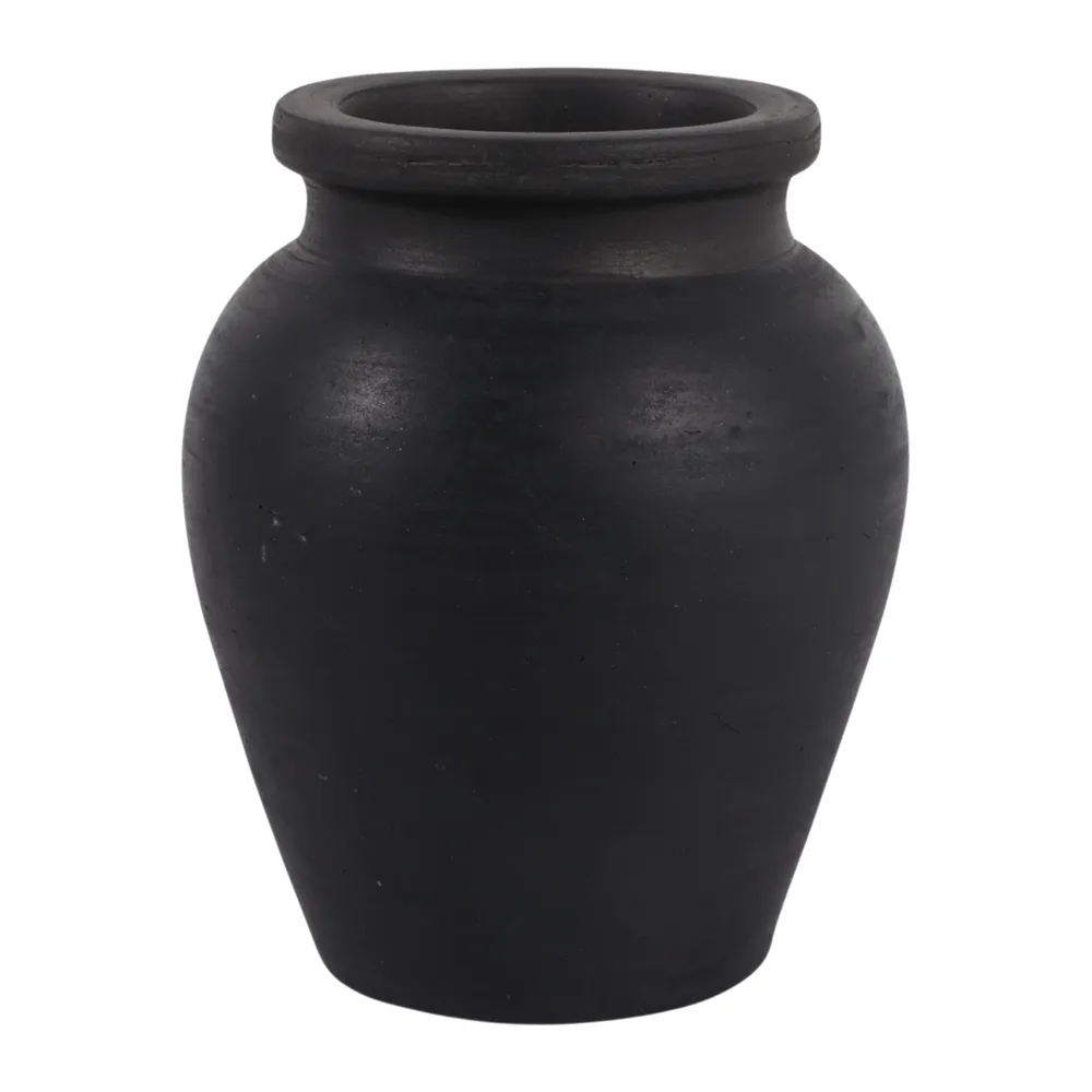 HAWLEYWORTH BLACK VASE 7 (IN)