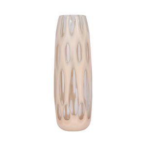 HATCHERHAVEN TAN GLASS VASE 15 (IN) 1