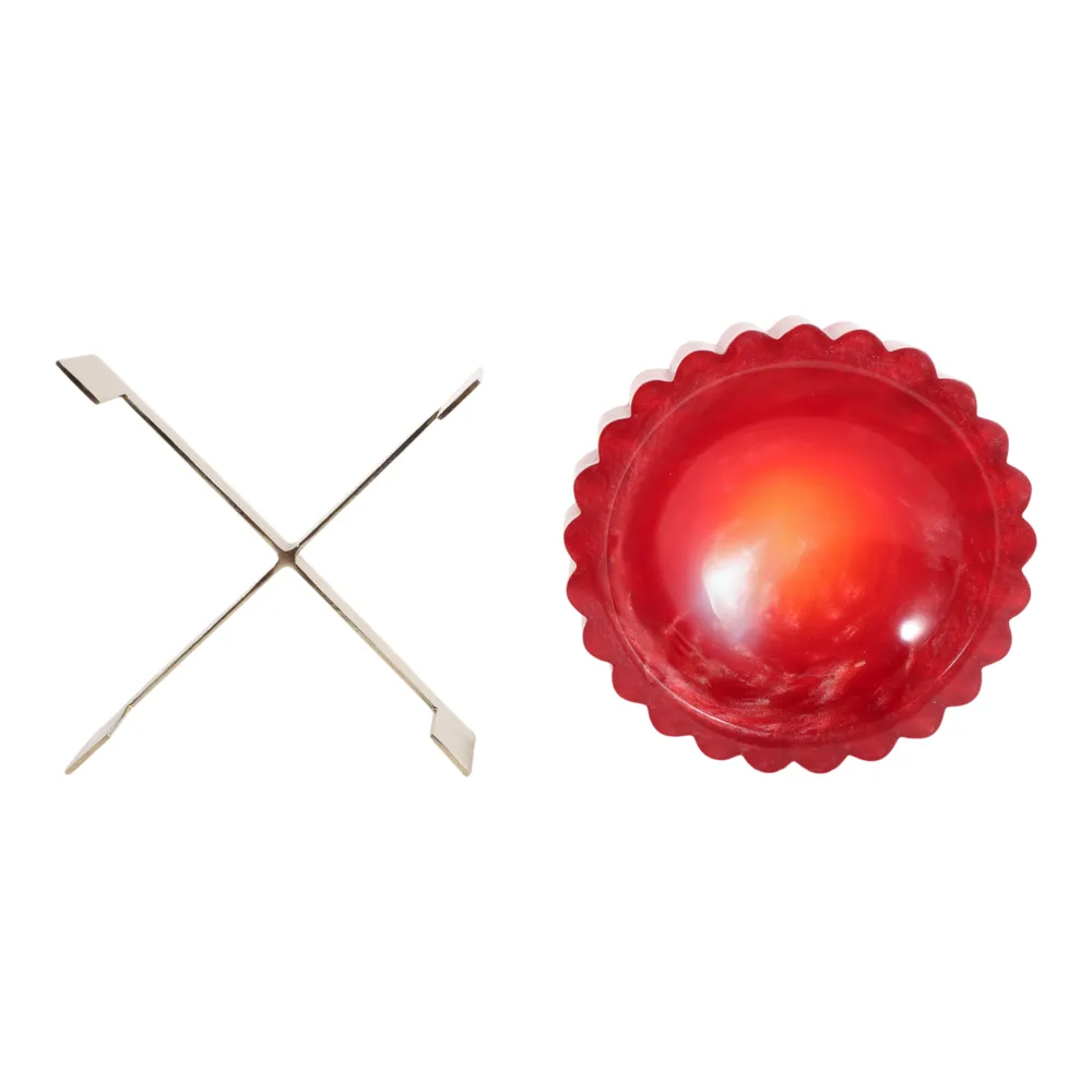 BUFORDMORE RED BOWL 3 (IN)